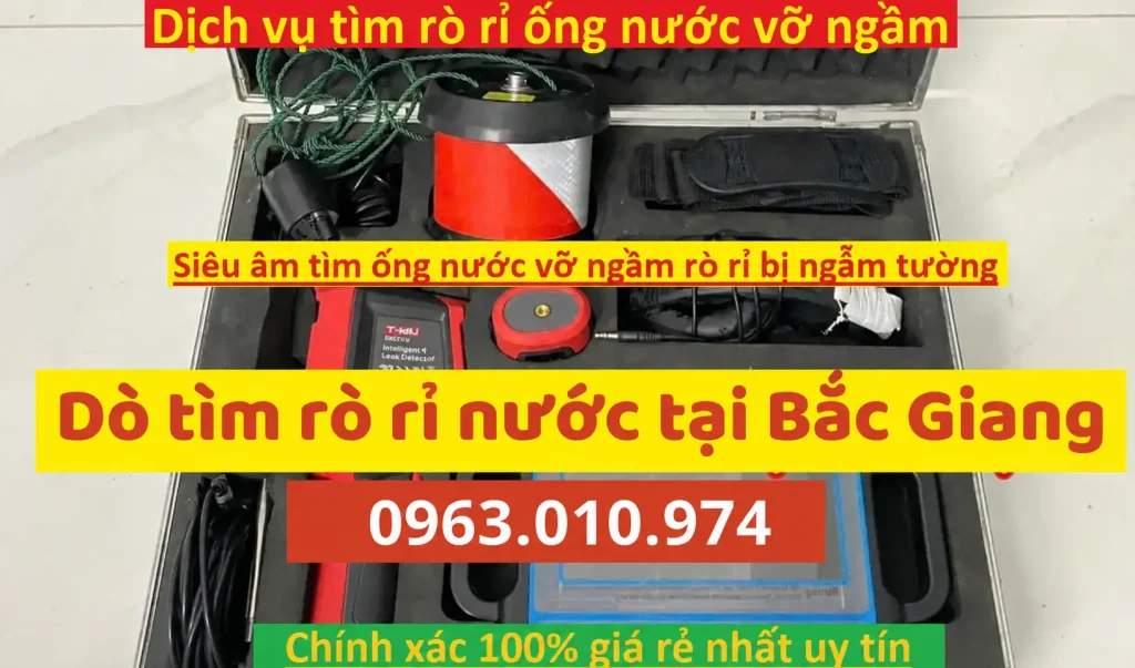 Siêu Âm Dò Tìm Rò Rỉ Ống Nước Tại Bắc Giang