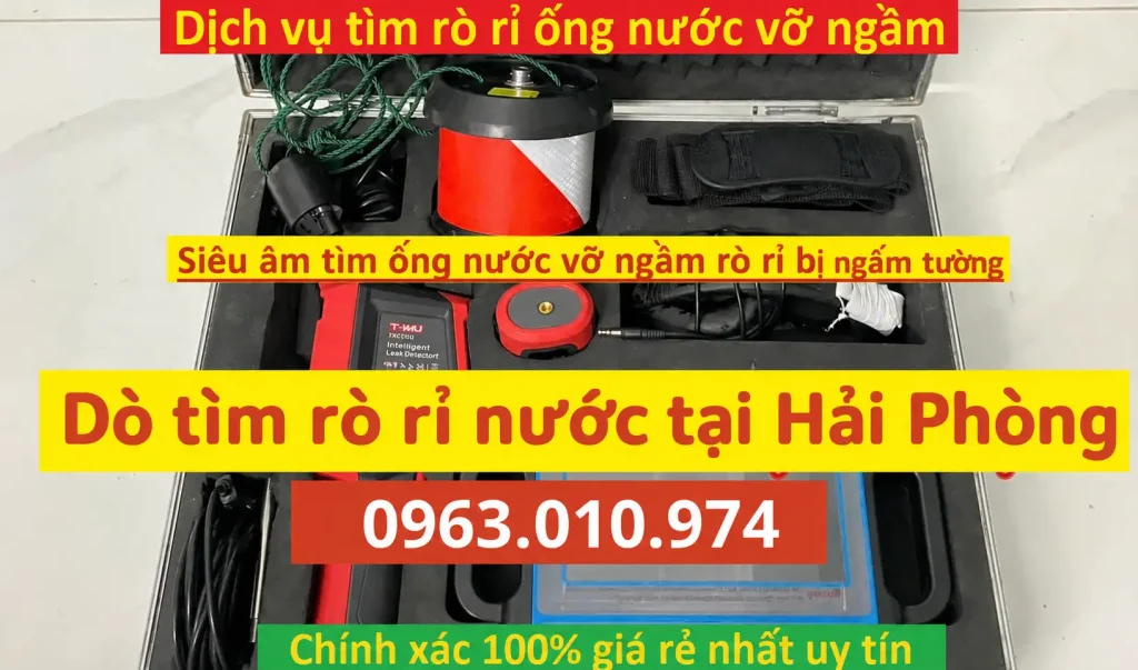 Siêu Âm Dò Tìm Rò Rỉ Ống Nước Tại Hải Phòng