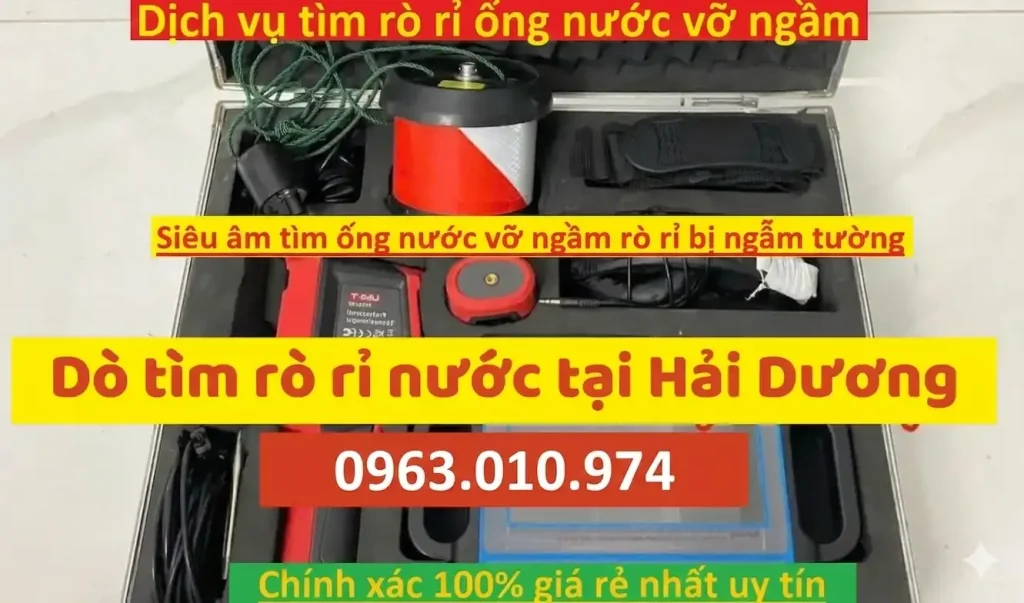 Siêu Âm Dò Tìm Rò Rỉ Ống Nước Tại Hải Dương