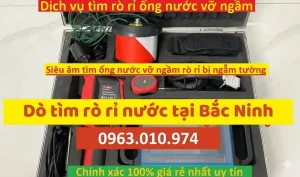 Siêu Âm Dò Tìm Rò Rỉ Ống Nước Tại Bắc Ninh